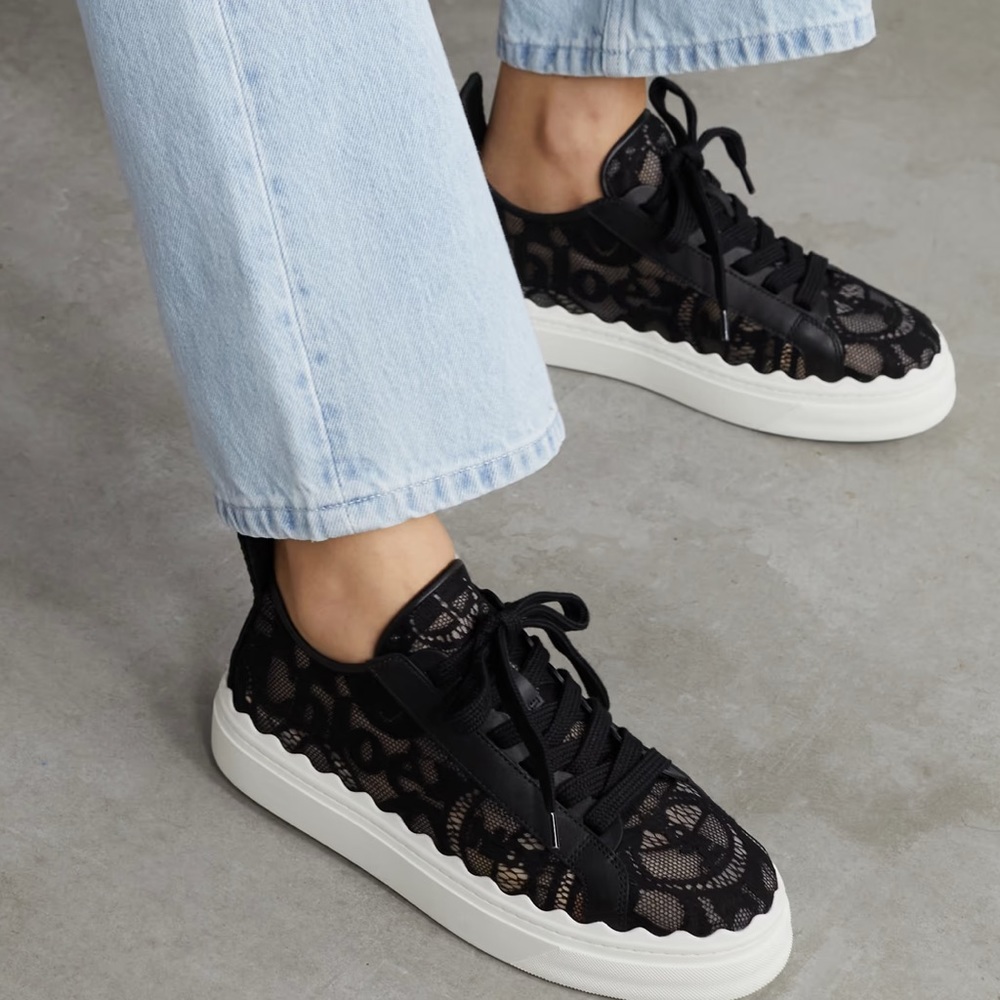 Chloé Lauren Lace-Up Sneakers